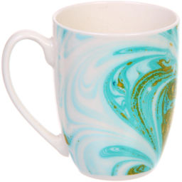 Цена за 2 шт. Кружка керамическая 350мл "Малахит"