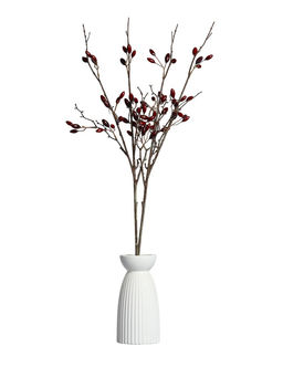 Цветы искусственные «Ветка барбариса», ягода 2.5 см, h=78 см, бордовые