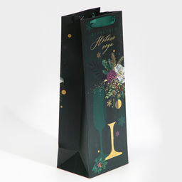 Пакет под бутылку Игристого Нового года, 13 х 36 х 10 см - Дарите счастье фото 2