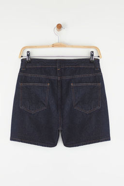 TRENDYOLMILLA Koyu Mavi Tasl? Denim Sort TWOSS25SR00102  фото 7