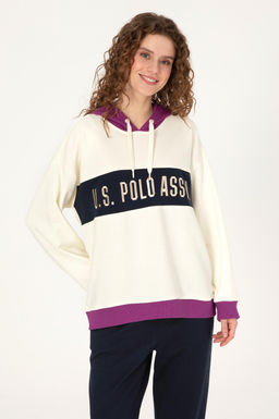 Kad_n Krem Sweatshirt - U.s. polo assn фото 3