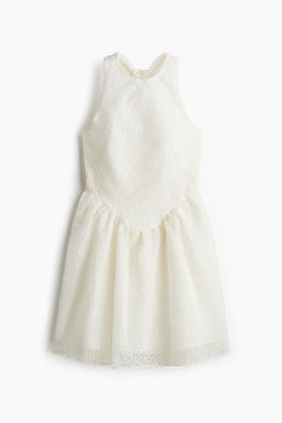 Vestido halter bordado