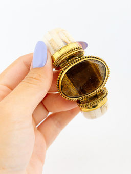 Украшение Браслет кость буйвола №505/14 - Ганг фото 3