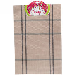 Цена за 3 шт. Салфетка на стол 30*45см плетеная, Клетка шоколадная