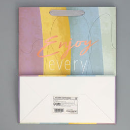 Пакет подарочный ламинированный, упаковка, тиснение, «Лови момент», 25×30.5×12.5 см