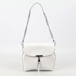 Женская кожаная сумка через плечо под крокодила 0112-3 - Cidirro фото 3