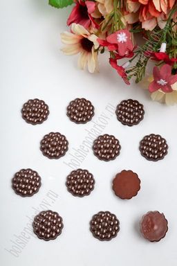 Полубусины декоративные "Серединки" 20 мм*400 гр (SF-429) шоколадный №80