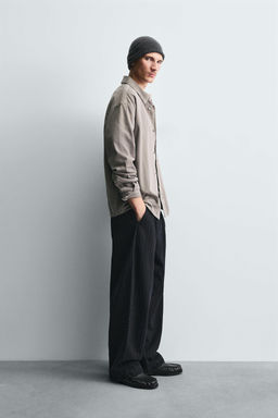 STRIPED BALLOON TROUSERS - Zara фото 4