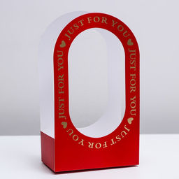 Коробка-переноска для цветов Для тебя 22 12 38 см, красная - Simaland фото 2