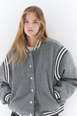 Chaqueta de b?isbol en polar - H&m фото 3