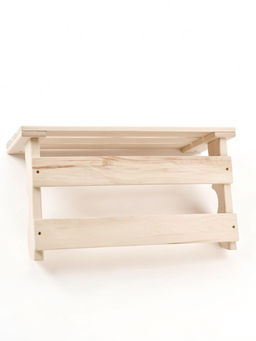 Полка-вешалка для бани и сауны «С лёгким паром», 64×23×27 см, деревянная, 9 крючков