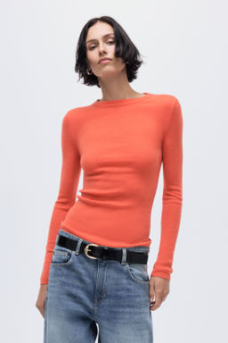 Top en punto fino de mezcla de cachemira - H&m фото 4