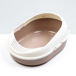 Лоток для кошек с бортом без сетки «Космо» 51.9×37.8×21.3 см, коричневый