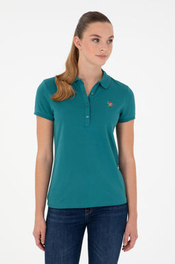 Женская темно-зеленая футболка Неожиданная скидка в корзине - U.s. polo assn фото 8