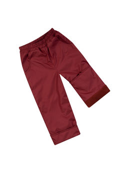 Брюки на поясе демисезонные бордовые (110-116, 60)