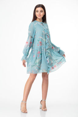 Платье ANELLI 1019 бирюзовые тона  фото 5