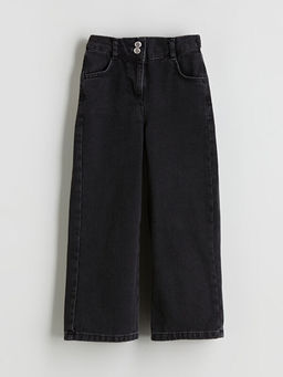 Beli Ayarlanabilir Lastikli K?z ?ocuk Jean Pantolon