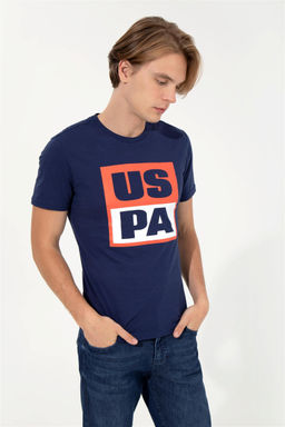 U. S. Polo Assn Мужская темно-синяя футболка с круглым вырезом - U.s. polo assn фото 9