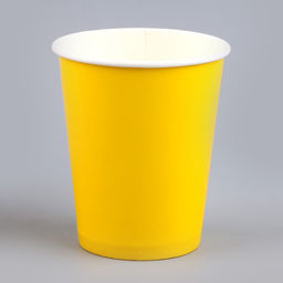 Стакан бумажный однотонный, объём 250 мл, в наборе 10 шт., цвет жёлтый - Страна карнавалия фото 3