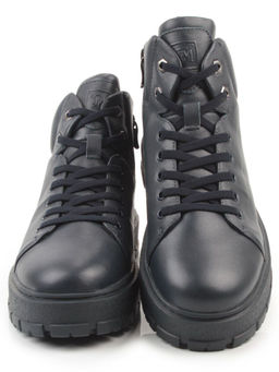 05-AW1010-2M DK. BLUE Ботинки зимние мужские (натуральная кожа, натуральный мех)