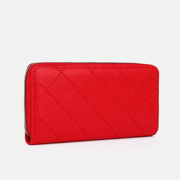 Кошелёк на молнии, красный