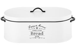 Хлебница 34,5*18*15 см Белая с крышкой, овальная - Elan gallery фото 6