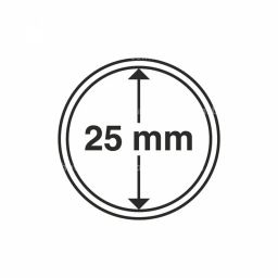 Капсула CAPS для монет диаметром 25 мм LEUCHTTURM 331675