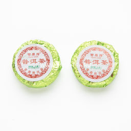 Шен Пуэр прессованный Зеленый медальон (код 1317)