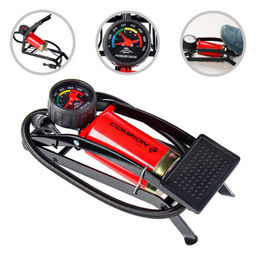 Насос ножной с манометром COMIRON FUJIN 1, однопоршневой, стальной корпус, 55*110мм. /уп 20/