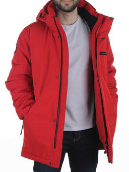 6520 RED Куртка зимняя мужская (200 гр. холлофайбер)
