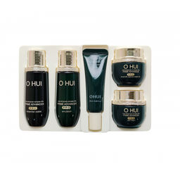 Набор миниатюр антивозрастной с эффектом лифтинга O HUI Prime Advancer De-aging Miniature Kit 5pcs, Skin Softner/Emulsion 20ml, De-aging Serum 10ml, Protein Cream 7ml, Eye Cream 5ml
