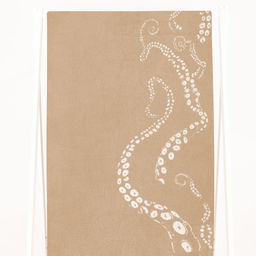 6с102.511ж2 Море. Осьминог. (лён3) Полотенце махровое 67х150см