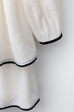 FLOWING DRESS WITH JEWEL FLOWER - Zara фото 4