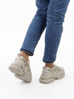 04-P109-2 MENTHOL Кроссовки демисезонные женские (натуральная кожа, текстиль)