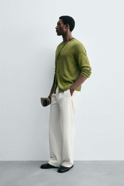 LINEN BLEND CARDIGAN - Zara фото 4
