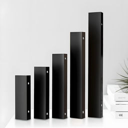 Цена за 2 шт. Ручка CAPPIO RT001BL, L=400 мм, м/о 320 мм, цвет черный