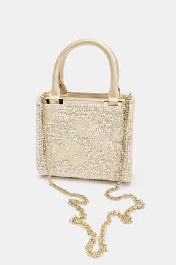 BOLSO R?GIDO BORDADO / Crudo - Zara фото 2