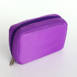 Косметичка - органайзер дорожная женская на молнии, с карманами, сиреневая