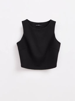 CONTE Фактурный укороченный топ LD 1624 black