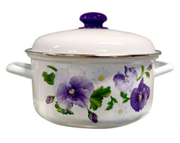 Кастрюля 4,5л 1515 АП2/4 "Анютины глазки"