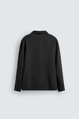 CAMISA FLUIDA LAZO / Negro - Zara фото 8