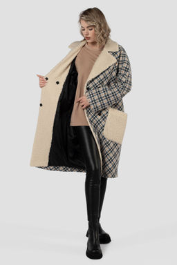 02-3152 Пальто женское утепленное (пояс) - El podio фото 2