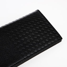 Портмоне мужское без застежки, отдел для купюр, для карт, для монет, чёрное