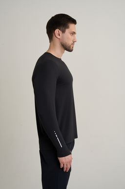 Лонгслив Черный ANTA RUNNING LS Tee  фото 4