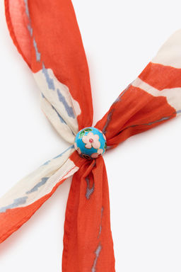 PRINTED BANDANNA CHERRY blossom PIECE - Zara фото 4
