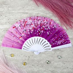 Веер 23 см / 622-8 /уп 12/600/ микс, пластик, полиэстер - Галеонтрейд фото 15