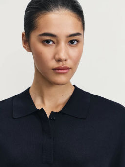 Джемпер-поло из вискозы / Zarina  фото 6