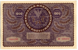 Банкнота 1000 марок 1919 года Польша