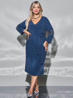 Платье 0385-1 темно-синий