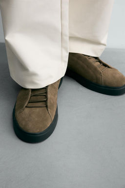 LEATHER TRAINERS - Zara фото 8
